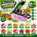 12-in-1 Multifunctional Vegetable Chopper & Slicer | Kitchen Cutting Tool