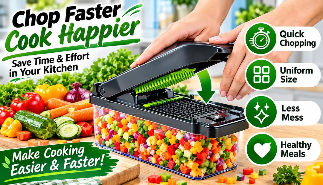12-in-1 Multifunctional Vegetable Chopper & Slicer | Kitchen Cutting Tool