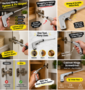 Cabinet Hinge Screwdriver & Repair Tool | Easy-Grip Pistol Grip for Loose Door